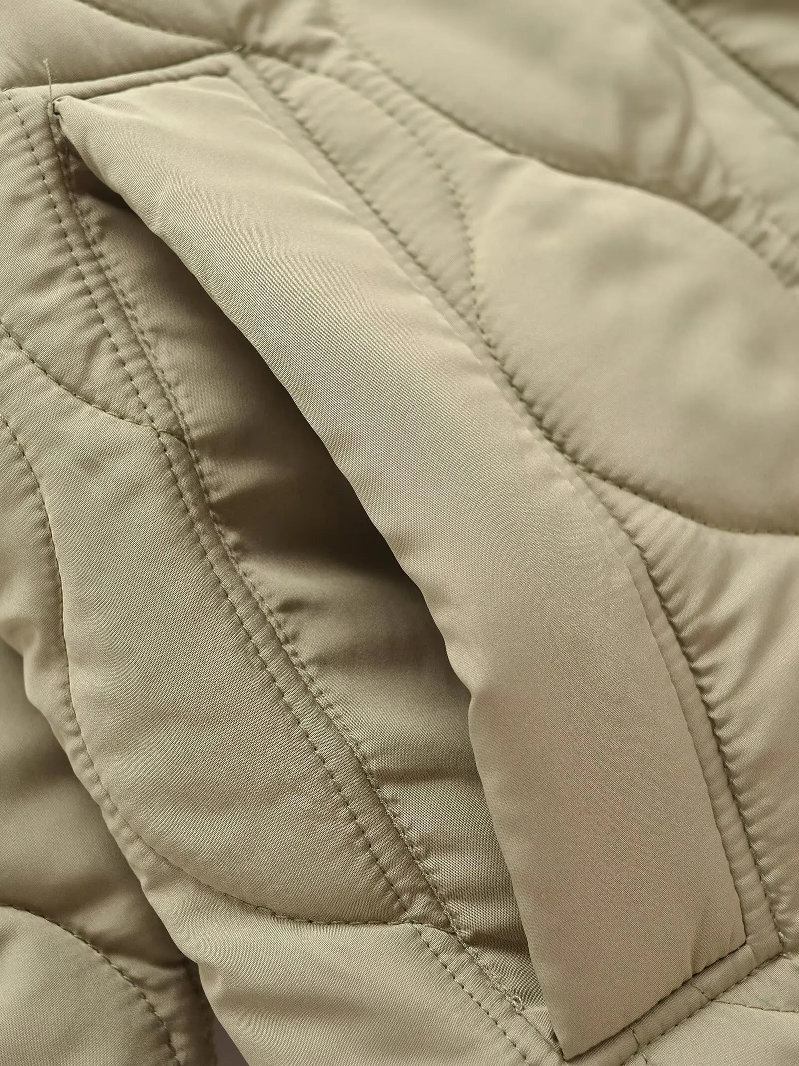 Le manteau long Julie Vert Armée