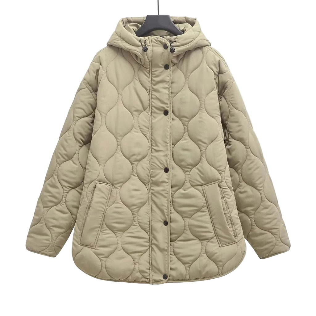 Le manteau long Julie Vert Armée