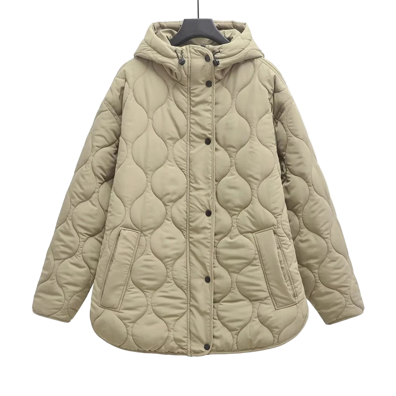 Le manteau long Julie Vert Armée