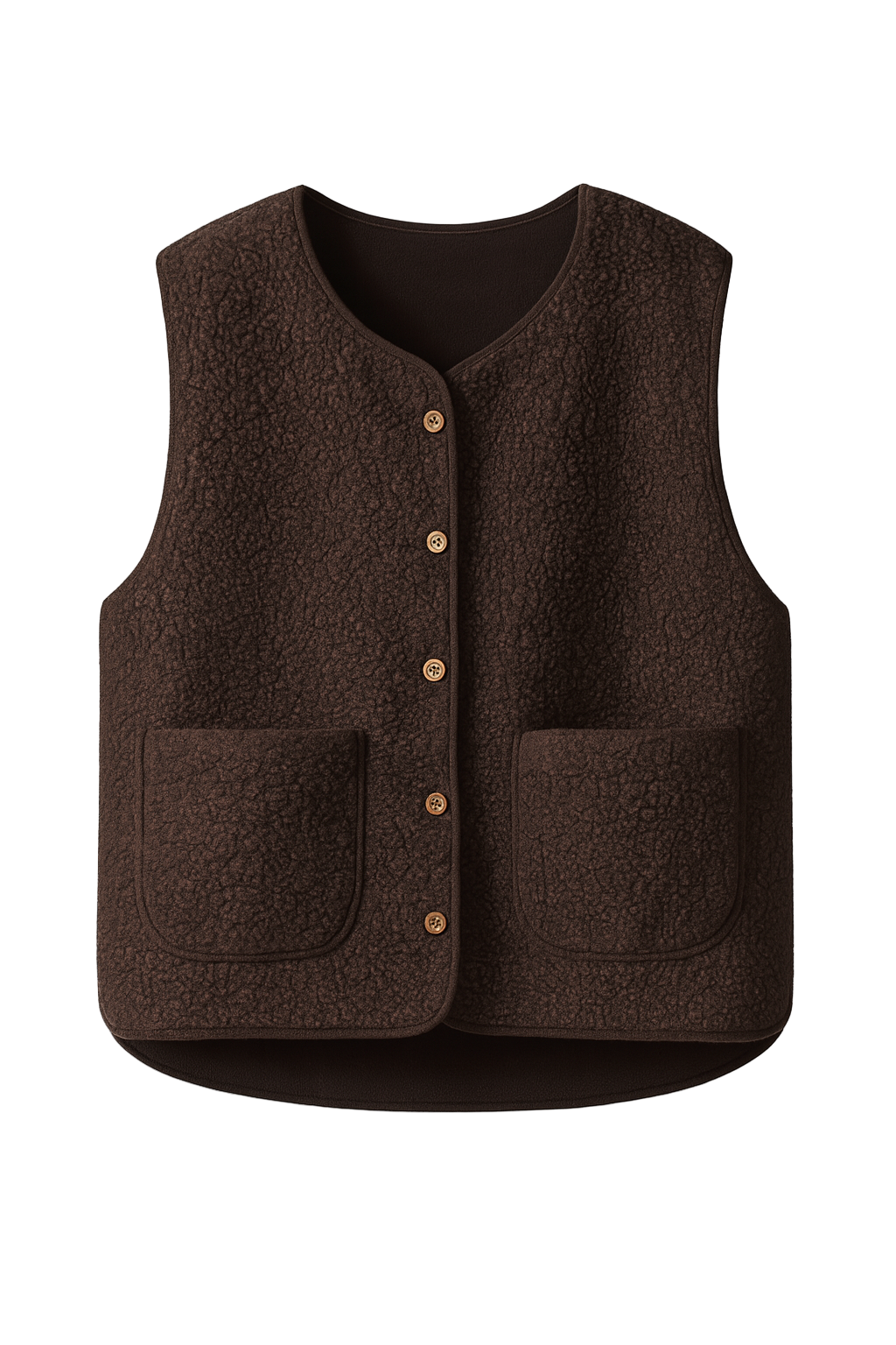 Les Gilets Teddy Marron